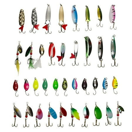Sportact Fishing Baits Fishing Accessories Fishing Equipment 30pcs rotating composite Sequin Fishing Lure Blind Set Fishing Enthusiast