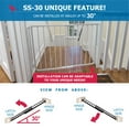 thumbnail image 6 of Cardinal Gates Stairway Special Indoor Aluminum Child & Pet Safety Gate SS30 - White, 6 of 7
