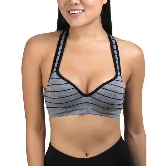 ToBeInStyle Women's Striped Sports Bra
