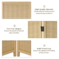 thumbnail image 3 of Hofitlead 6 Panel Bamboo Weaving Room Divider,With Display Stand, 6 FT Tall Folding Privacy Screen, (Nature), 3 of 7