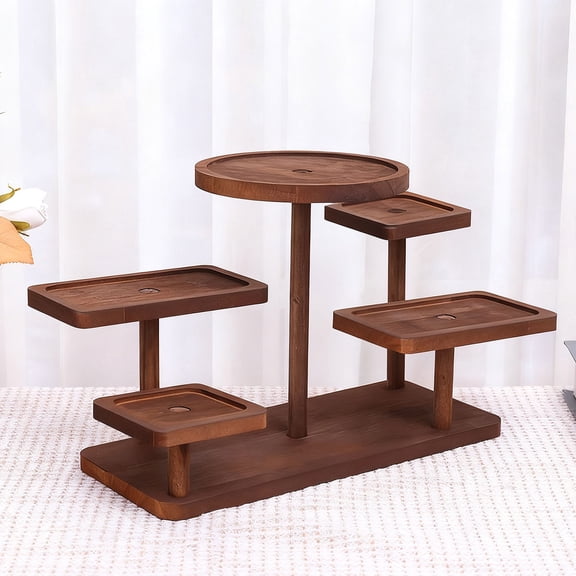 Elainilye Storage Display Stand Multi Tier for Figurines Flower Pots Small Items Home Organization Shelf