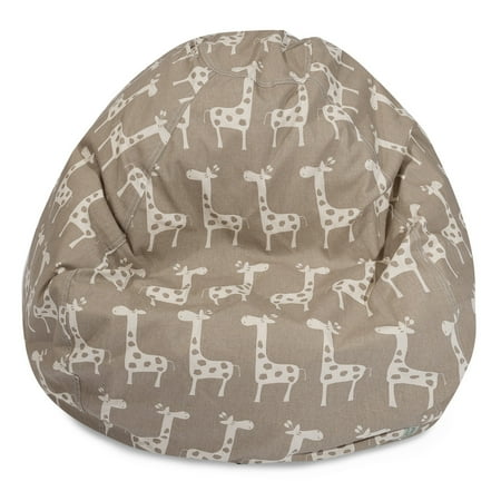 Majestic Home Goods Indoor Maple Stretch Classic Bean Bag Chair 28 In L X 28 In W X 22 In H