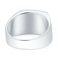 thumbnail image 3 of 14mm Signet Plain Band High Polished Solid 925 Silver Thumb Ring Size 10, 3 of 5