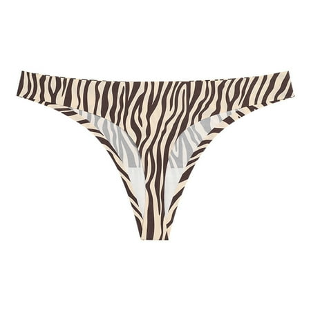 

Fsqjgq Plain Underwear Women Foreign Trade Leopard Print Traceless Thong Women s Low Waist Breathable Sports Fitness Underwear Female Speed Dry Can Be Cut At Will Lace Silk Panties Gray S
