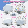 thumbnail image 4 of JoyStone 5-in-1 Elephant Baby Gym Play Mat with 30 Balls, Tummy Time Toys, Sensory Mat for Infants 0-12 Months, 4 of 10