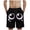 Black, variant on Mens Swim Trunks Board Shorts Funny Cartoon Face Print Swimming Trunks Quick Dry Beach Shorts Casual Summer Short(Yellow,M)