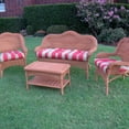 thumbnail image 3 of Blazing Needles Outdoor Wicker Settee Cushions - Set of 3, 3 of 3