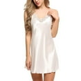 thumbnail image 5 of Sakmal Sleepwear for Women Lace White Chemises Loungewear Sleeveless Chemises for Women, 5 of 8