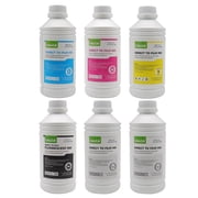 CALCA PRO DTF Ink Direct to Transfer Film Ink Bundle, 1L of Each CMYK+ 2L of White for DTF Printing PET Film Printing and Transfer US Stock