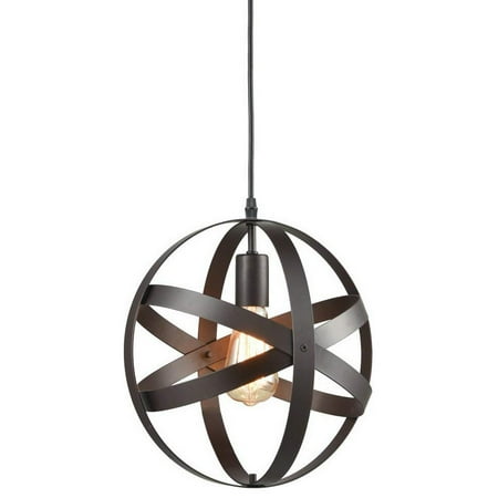 Rimini Industrial Globe Pendant Light, Globe Chandelier Oil Rubbed Bronze