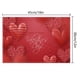 thumbnail image 3 of Pisexur Batería de cocina Mantel individual de lino con estampado de San Valentín, para restaurante, con aislamiento, estilo occidental, para cenas a la luz de las ve para la cocina del hogar, 3 of 6