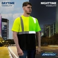 thumbnail image 5 of JORESTECH Hi-Vis Short-Sleeved Work Safety T-Shirt, TS-17 (L, Yellow/Black), 5 of 7