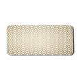 thumbnail image 1 of Geometric Computer Mouse Pad, Modern and Futuristic Style of Repeating Triangular Ornaments, Rectangle Non-Slip Rubber Mousepad X-Large, 35" x 15" Gaming Size, Pale Camel White, by Ambesonne, 1 of 2