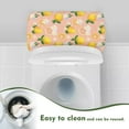 thumbnail image 4 of ZIATUBLE Lemon Floral Toilet Tank Dust Cover Universal Toilet Tank Lid Standard Toilet Tank Cover Set 2 Pack Easy to Install Toilet Tank Lids Covers for Bathroom Toilet Mat Protective Cover, 4 of 5