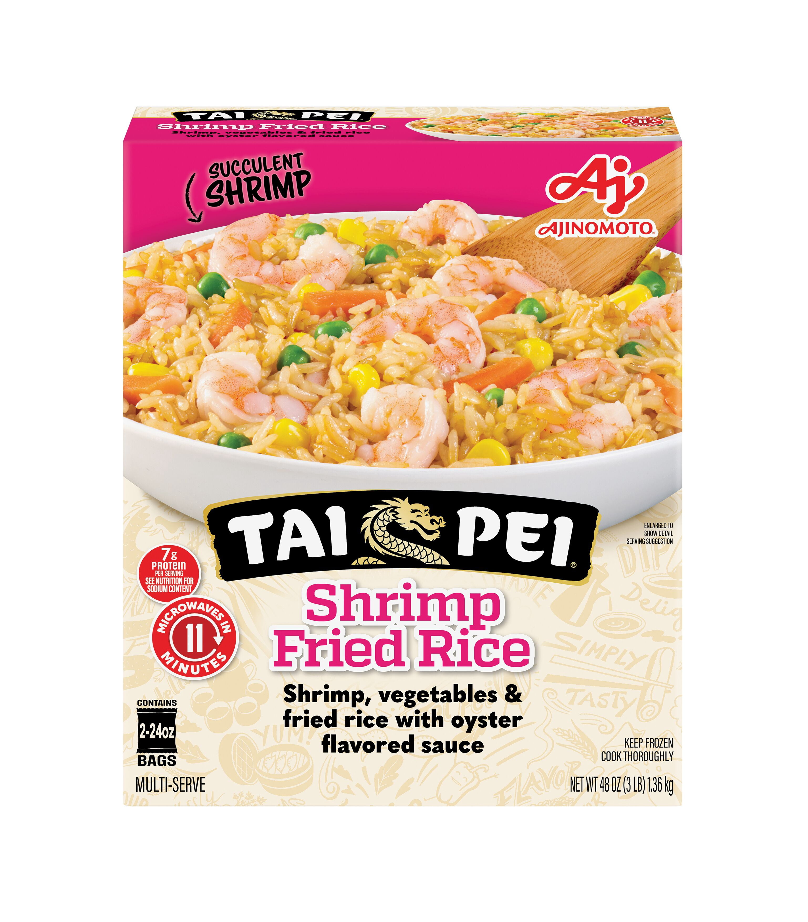 Tai Pei Shrimp Fried Rice, Frozen Asian Meals, 48 oz
