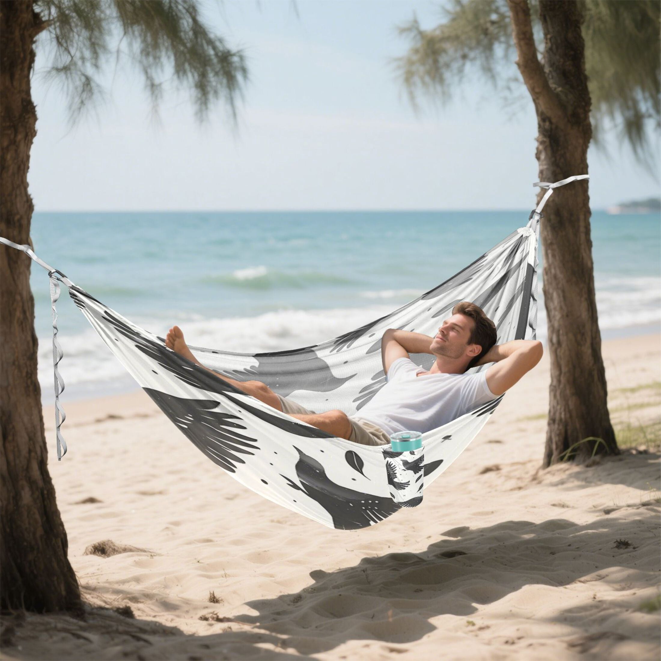 Hammock Camping Hammock Nylon Portable Hammock Travel Camping Hammock Black Dove