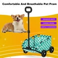 thumbnail image 3 of Pet Stroller Dog Cart, 4 Wheels Folding Small Dogs Cats Stroller, Pet Strolling Cart for Travelling Shopping Walking Playing, 3 of 8