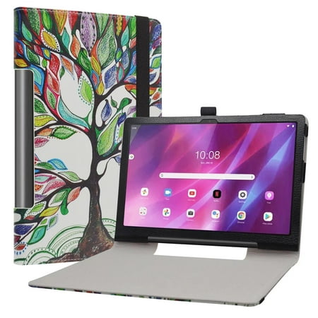 Labanema 11" Lenovo Yoga Tab 11 (YT-J706F) Case, PU Leather Folio Stand Protective Case, Cover for 11" Lenovo Yoga Tab 11 (YT-J706F) (Love Tree)