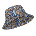 thumbnail image 2 of Kll Colorful Butterfly1 Bucket Hat For Women Men Packable Travel Beach Sun Hat Outdoor Rave Accessories Reflective Fisherman Cap, 2 of 9