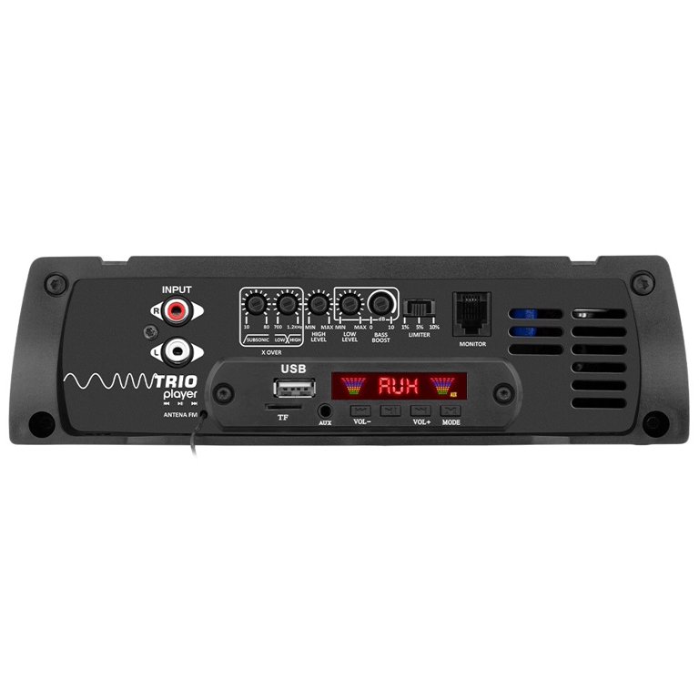 Taramps TRIO 3000 PLAYER Amplifier 2-ohm 3250W RMS - 2 Outputs