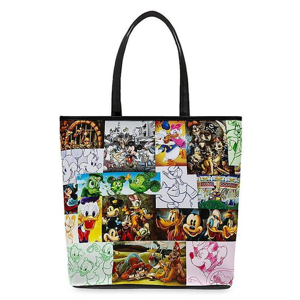 Disney - Disney Parks Tribute Mickey Mouse and Friends Tote Bag New