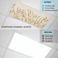 thumbnail image 6 of 2 Pack Magnetic Fluorescent Light Covers, 2x4 Ft, Autumn Vintage Wheat Watercolor Linen Background Magnetic Light Covers for Ceiling Lights Classroom Office Home Decor, 6 of 9