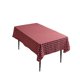 thumbnail image 1 of Linens - Mantel a cuadros de primera calidad - Funda rectangular de tela de poliéster para mesa de picnic - Tela de cuadros rojos y blancos JM, 1 of 5