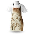 thumbnail image 3 of Brown Apron, Leaf Art Autumnal Branches with Watercolor Effect Background in Warm Colors, Unisex Kitchen Bib with Adjustable Neck for Cooking Gardening, Adult Size, Cream Pale Caramel, by Ambesonne, 3 of 3