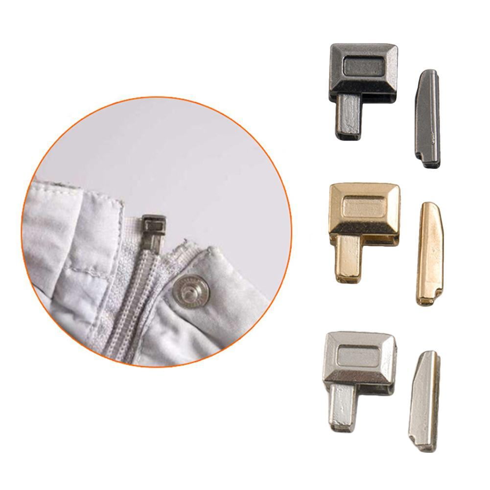 New Quality 10Sets 8# Metal Zipper Stopper Repair Open End Sewing Tailor  DIY Tool Zip Fix