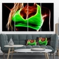 thumbnail image 1 of Femmes Aguichant et Luisantes aux Gros Seins - Art Moderne de Portrait sur Toile, 1 of 4