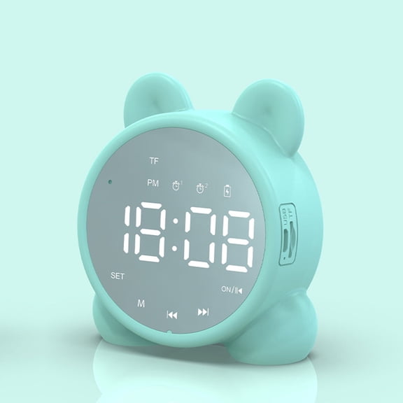 CCOCC Kids Bedroom Alarm Clock Bunny Ears Wake Up Light Can Wake Up Clock Sleep Timer Nap Nanny Children’s Room Accessories Cute Pink Girl Hatching Alarm Clock Rechargeable Sleep Trainer Clock