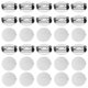 thumbnail image 1 of 50 Piezas de Bandejas Redondas Vacías para Broches de Plata con Pin, Clips de Broche Metálicos para Corsage, Insignias de Identificación (21mm/0.8"), 1 of 7