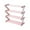 Pink, variant on Qocolhg Z-Shaped 4 Tier Shoe Rack Organizer, Shoe Cabinet, Simple Aluminum Alloy Assembled Shoe Rack Save Space Slippers High Heels Home Dormitory Foldable Multi-Layer Storage, Light blue