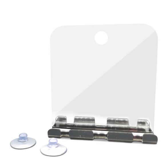 Matsuzay Espejo de ducha sin niebla, espejo antivaho para baño a prueba de caídas, soporte para afeitadora, vidrio acrílico para maquillaje de afeitado Almacenamiento y organización del hogar Matsuzay HA008735-00B