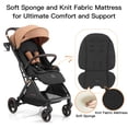 thumbnail image 6 of Gravity Folding Baby Stroller - Portable Toddler Stroller w/Adjustable Backrest & Canopy, Lightweight and UV Protected Travel Stroller, One-Hand Automatic Folding - Khaki, 6 of 10