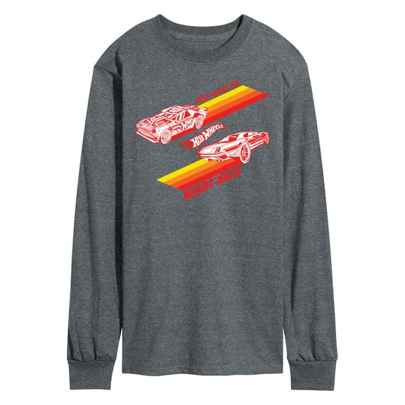 Hot Wheels - Valentine's You Make My Heart Race - Men's Long Sleeve T-Shirt