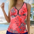 thumbnail image 2 of Womens Tankini Top Women's Print Ladies Bikini Top Swimsuit Top Conservative Swimsuit Top Without Bottoms Tankini Top Watermelon Red L, 2 of 5