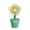White, variant on Harpi Desk Fans Small Quiet, Rural Wind Flower Pot Small Fan USB Charging High Beauty Flower Office Student Dormitory Tabletop Small Fan Fans on Sale and Clearance