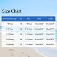 thumbnail image 7 of Favoffer Girls Sun Protection Cover Up Summer V Neck Mesh Lace Solid Color Short Sleeve Beach Sun Dress Casual Outdoor Vacation Wear Sizes 7-16Y, 7 of 7