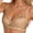 Beige, variant on Women's Plus Size Minimizer Bra - Full Coverage Deep V Underwire, Lace Mesh, Everyday Wear for Big Bust(Beige/90C)