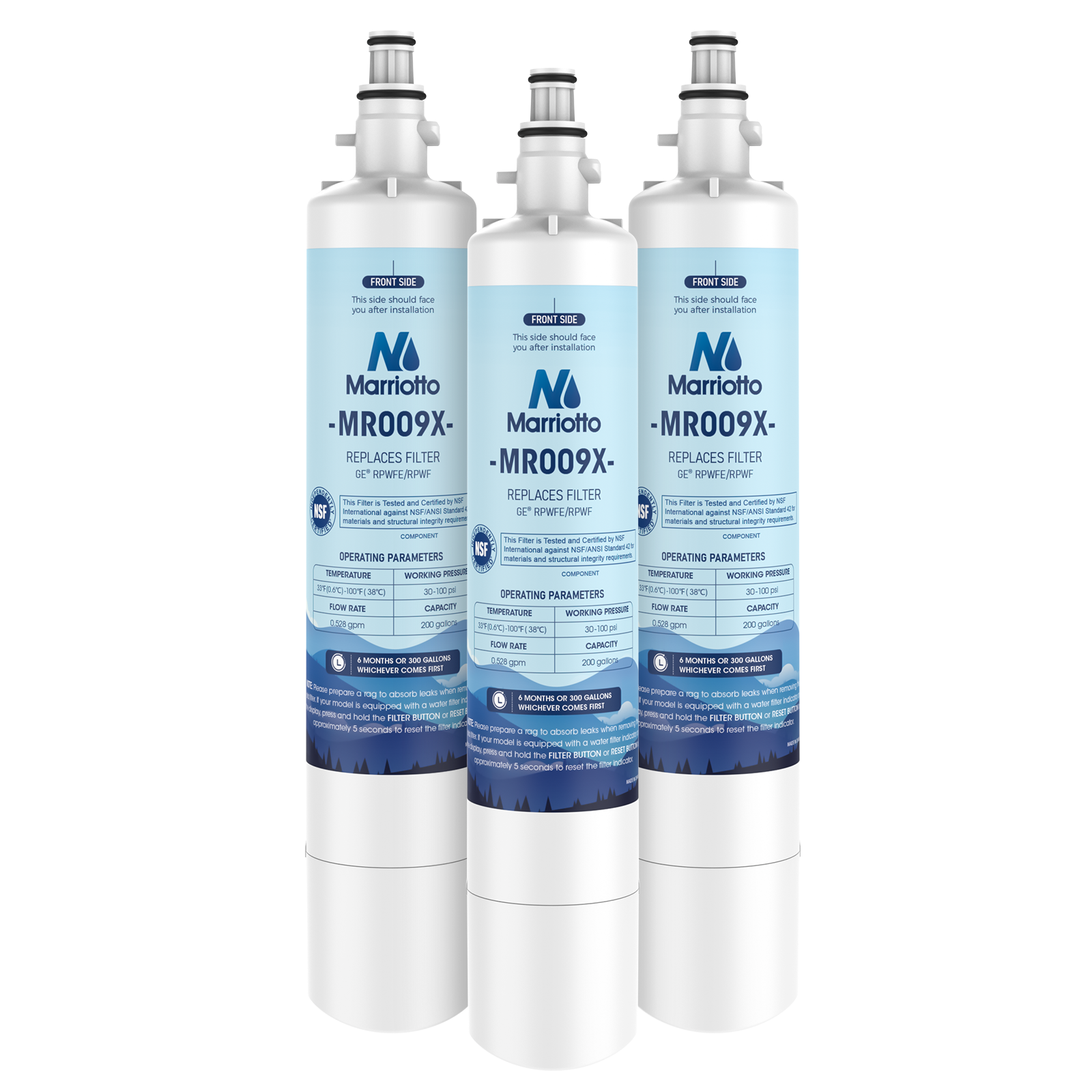Waterdrop Replacement Water Filter 2-Pack – Fits Whirlpool 4396508, 4396510, EDR5RXD1 – Coconut Shell Carbon