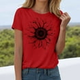 thumbnail image 4 of Sgkm T Shirts For Women Sunflower Graphic Tees Shirts Casual Cute Short Sleeve Tops, 4 of 7