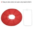 thumbnail image 3 of Uxcell 10 Inch Folding Hanging Wedding Home Party Paper Lanterns Red 6 Pack, 3 of 7