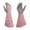 Light Pink-L, variant on Cowhide Gardening Gloves L Size Light Blue Long Forearm Heavy Duty Leather Thorn Proof Work Gloves for Men Women Garden Landscaping Protection
