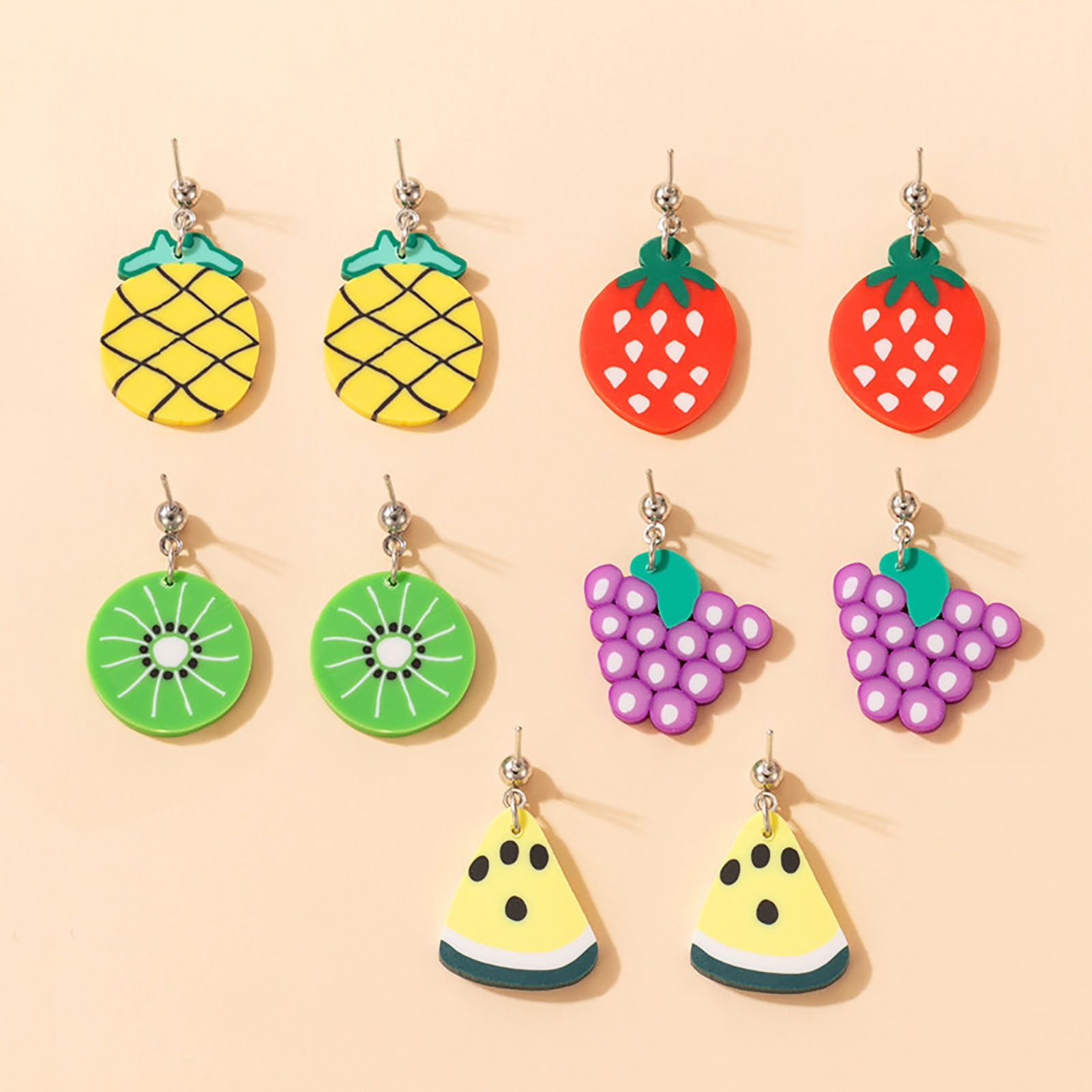 Of Adorable Fruit Shaped Polymer Clay Plastic Stud Earrings For Girls From  Wzgtd, $25.48