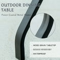 thumbnail image 2 of Metal Square Table for Outdoor Patio / Waterproof and Easy to Maintain, 2 of 2