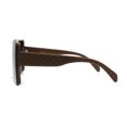 thumbnail image 3 of SA106 Classy 90s Designer Butterfly Metal Stud Plastic Chic Sunglasses Tan Smoke, 3 of 4