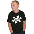 thumbnail image 5 of Different Not Less Autism Puzzle Crewneck T Shirts Boy Girl Teen Brisco Brands XS, 5 of 6