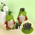 thumbnail image 4 of Promotion Clearance Green Succulent Gnomes Doll With Big Bearded Garden Plants Swedish Plush Gnome Faceless Dolls Dwarf Spring Summer Home Decor, 4 of 6