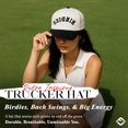 thumbnail image 4 of Funky Junque Two Tone Vintage Canvas Snapback Hats Men Women Trendy Embroidered Trucker Baseball Cap Funny Adjustable, 4 of 8